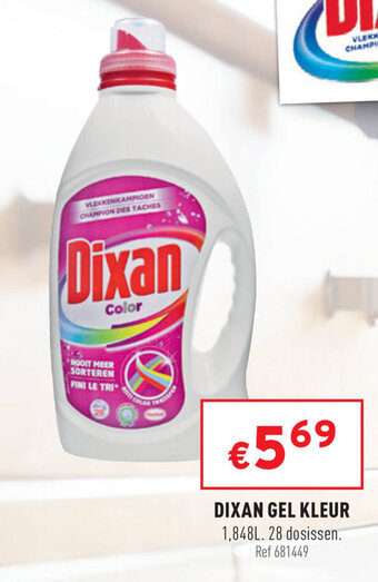 Trafic Dixan Gel kleur 1.848L aanbieding