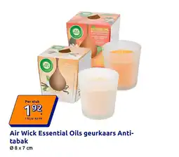 Action Air Wick Essential Oils geurkaars Anti-tabak aanbieding