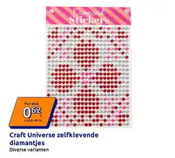 Action Craft Universe zelfklevende diamantjes aanbieding