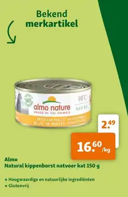 Maxi Zoo Almo Natural kippenborst natvoer kat aanbieding