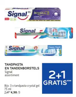 Alvo Tandpasta en tandenborstels signal assortiment aanbieding