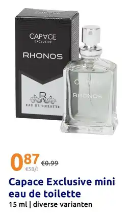 Action Capace exclusive mini eau de toilette aanbieding