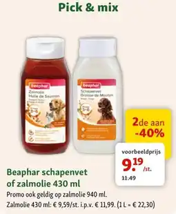 Maxi Zoo Beaphar schapenvet of zalmolie aanbieding