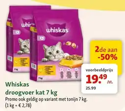 Maxi Zoo Whiskas droogvoer kat aanbieding
