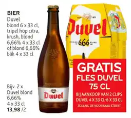 Alvo Bier Duvel blond aanbieding