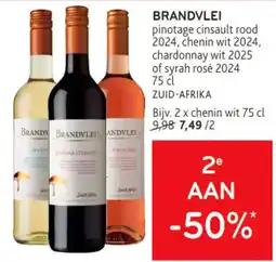 Alvo brandvlei pinotage cinsault rood 2024, chenin wit 2024, chardonnay wit 2025 of syrah rosé 2024 aanbieding