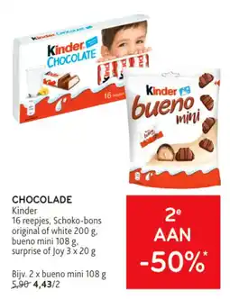 Alvo chocolade kinder aanbieding