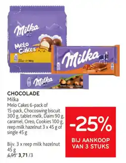 Alvo chocolade milka aanbieding