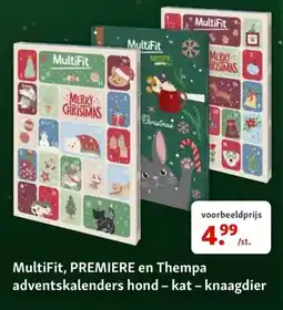 Maxi Zoo MultiFit, PREMIERE en Thempa adventskalenders hond - kat - knaagdier aanbieding