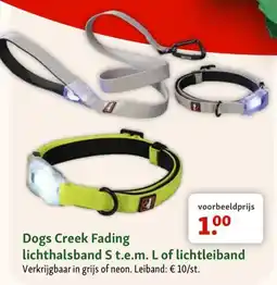 Maxi Zoo Dogs Creek Fading lichthalsband aanbieding