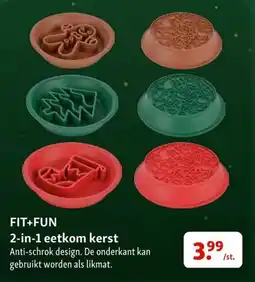 Maxi Zoo 2-in-1 eetkom kerst aanbieding