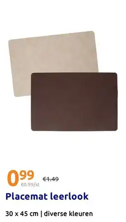 Action Placemat leerlook aanbieding
