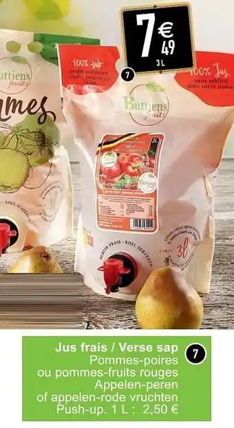 Cora Jus frais - verse sap 3L aanbieding