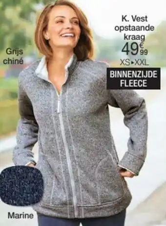 Damart Vest opstaande kraag XS-XXL aanbieding