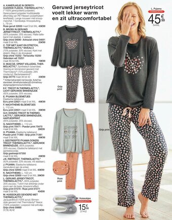 Damart Pyjama S-XXL aanbieding