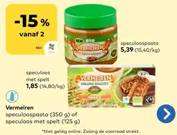 Bio Planet vermeiren speculoospasta aanbieding