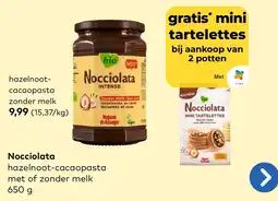 Bio Planet Nocciolata hazelnoot-cacaopasta aanbieding