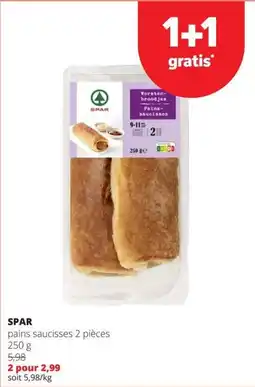 Spar pains saucisses aanbieding