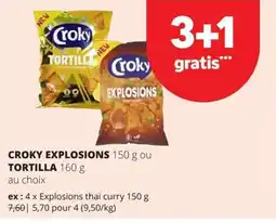 Spar Croky Explosions ou Tortilla aanbieding