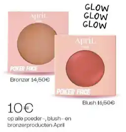 Di poeder-, blush- en bronzerproducten april aanbieding