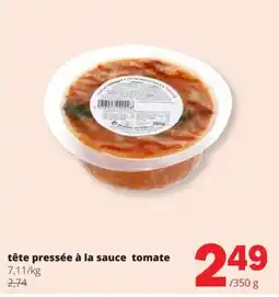 Spar tête pressée à la sauce tomate aanbieding
