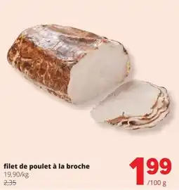 Spar filet de poulet à la broche aanbieding