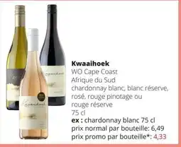 Spar Kwaihoek chardonnay blanc aanbieding