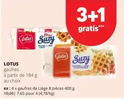 Spar Lotus gaufres aanbieding