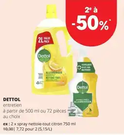 Spar Dettol entretien aanbieding