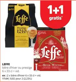 Spar Leffe bière d'hiver ou prestige aanbieding