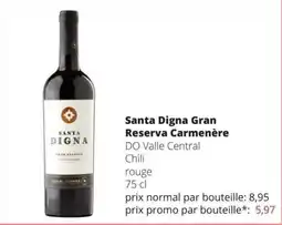 Spar Santa Digna Gran Reserva Carmenère aanbieding