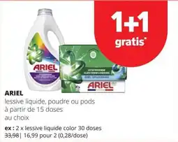 Spar lessive liquide, poudre ou pods aanbieding
