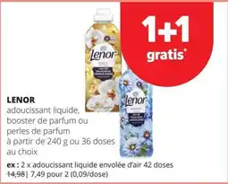 Spar Lenor adoucissant liquide aanbieding