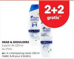 Spar head & shoulders classic 2in1 aanbieding