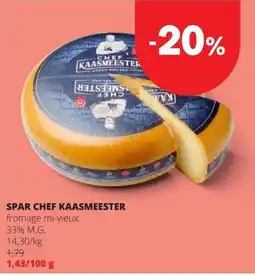 Spar spar chef kaasmeester aanbieding