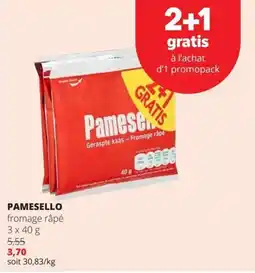 Spar Pamesello fromage râpé aanbieding