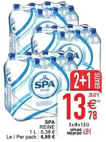 Cora Spa reine 3x (8x1.5 L) aanbieding
