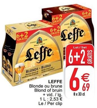 Cora Leffe blonde ou brune blond of bruin aanbieding