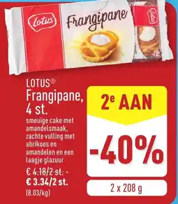 ALDI Lotus Frangipane aanbieding