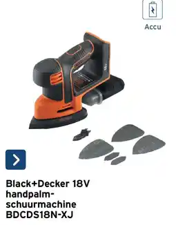 GAMMA Black+decker 18v handpalm-schuurmachine bdcds18n-xj aanbieding