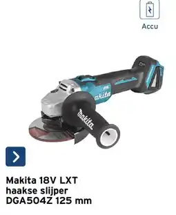 GAMMA Makita 18v lxt haakse slijper aanbieding