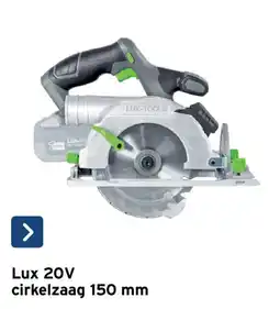 GAMMA Lux 20V cirkelzaag 150 mm aanbieding