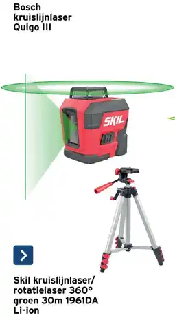 GAMMA Skil kruislijnlaser/rotatielaser 1961DA aanbieding