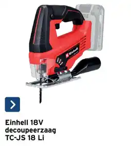 GAMMA Einhell 18v decoupeerzaag tc-js 18 li aanbieding
