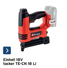 GAMMA Einhell 18V tacker TE-CN 18 Li aanbieding