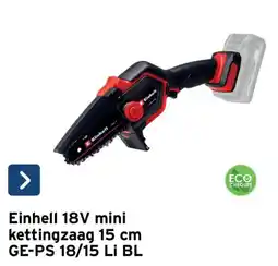 GAMMA Einhell 18v mini kettingzaag 15 cm aanbieding