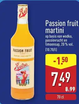 ALDI Passion fruit martini aanbieding