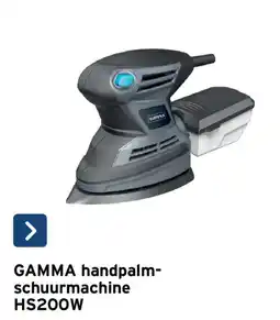 GAMMA Gamma handpalm-schuurmachine hs200w aanbieding