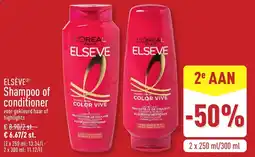 ALDI Elsève shampoo of conditioner aanbieding