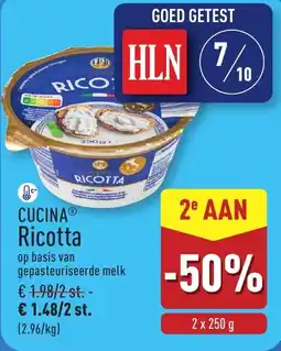 ALDI Cucina ricotta aanbieding